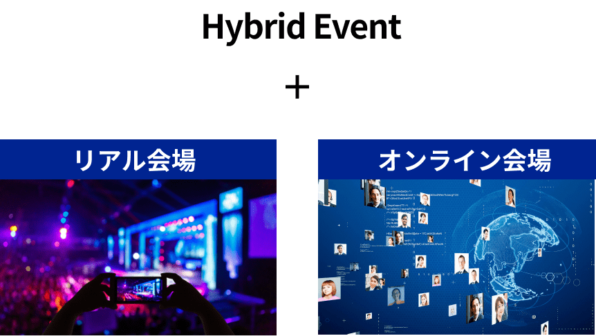 Hybrid Event：リアル会場＋オンライン会議